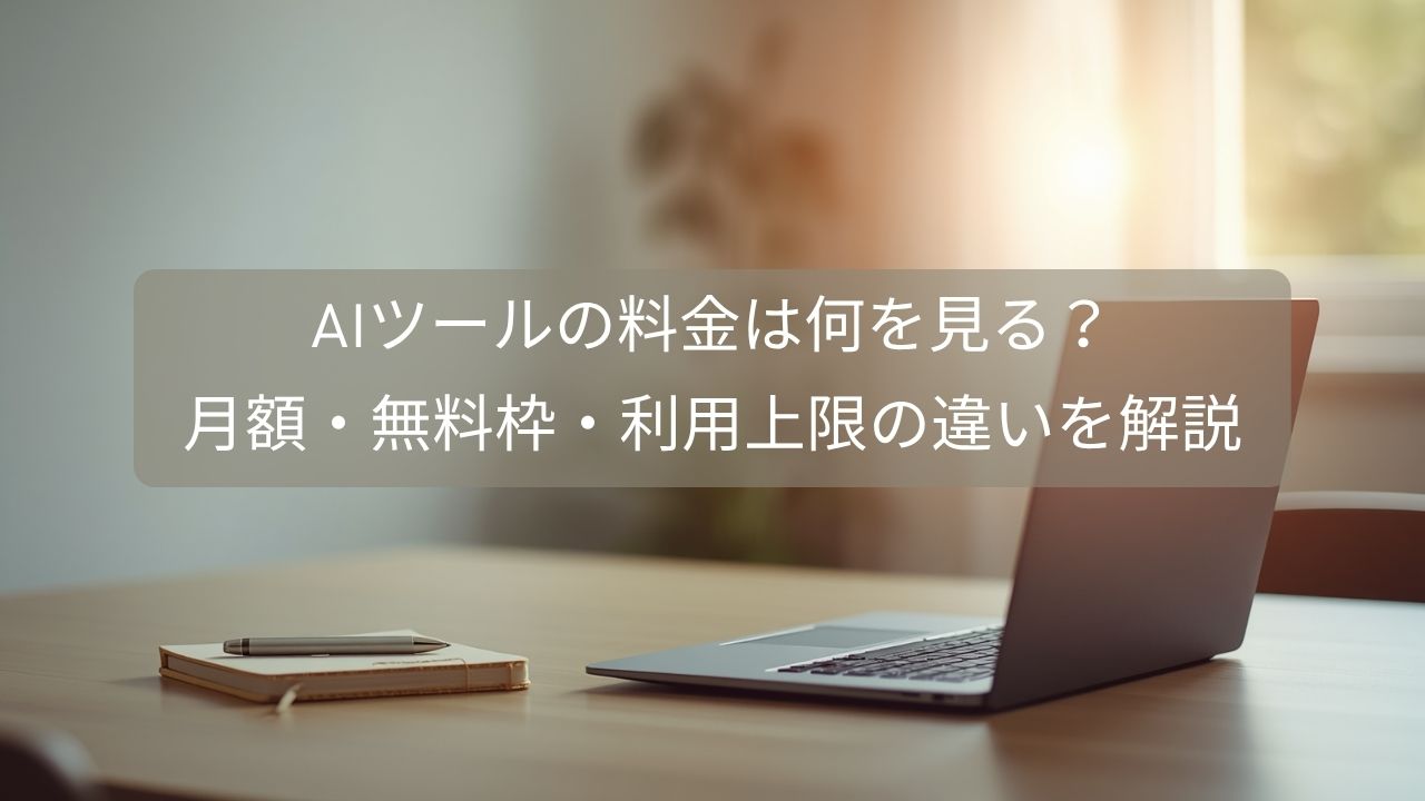 AI有料プラン選び方